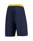 Фото #4 товара Men's Jamal Murray Navy Denver Nuggets Big and Tall French Terry Name and Number Shorts