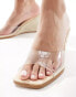 Фото #2 товара RAID Sylvia wedge espadrille sandals with clear upper