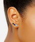 ფოტო #2 პროდუქტის 3-Pc. Set Multicolor Cubic Zirconia Stud Earrings with Interchangeable Halo Jackets in Sterling Silver, Created for Macy's
