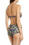 Tory Burch 286151 Women's Printed High Waisted Bikini Bottoms, Size Medium