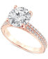 Фото #2 товара Certified Lab Grown Diamond Engagement Ring (3-3/8 ct. t.w.) in 14k Gold