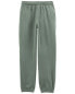 Kid Pull-On Fleece Cinched-Hem Pants 12