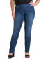 ფოტო #1 პროდუქტის Plus Size Peri Mid Rise Straight Leg Pull-On Jeans