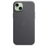Фото #4 товара Чехол Apple iPhone 15 Plus FineWoven Case с технологией MagSafe - черный