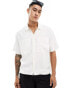 Фото #1 товара Bershka premium pocket shirt in white