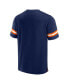 Фото #2 товара Men's Navy Denver Broncos Jersey Tackle V-Neck T-shirt
