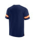 ფოტო #2 პროდუქტის Men's Navy Denver Broncos Jersey Tackle V-Neck T-shirt