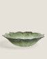 Flower-shaped glass salad bowl