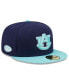 ფოტო #1 პროდუქტის Men's Navy, Light Blue Auburn Tigers 59FIFTY Fitted Hat