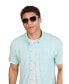 Men's High Tide Short Sleeve Button Up Shirt Amazonite japonica, S - фото #3