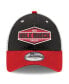 Men's Black/Red Kyle Busch 9FORTY Side Patch Trucker Adjustable Hat