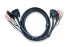 Фото #1 товара Кабель KVM ATEN DVI-I USB 3м - DVI-I - Черный - USB A - 2x3.5мм - USB B - 2x3.5мм - Мужской