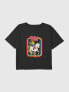 Фото #1 товара Kids Rainbow Brite Unicorn Graphic Boxy Crop Tee