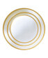 Golden Edge Canape Plates - Set of 3