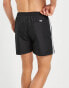 Фото #4 товара Calvin Klein core logo swim shorts in black