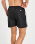 Calvin Klein core logo swim shorts in black