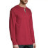 Фото #2 товара Hanes T-Shirt Men's Red Small 100% cotton Beefy Heavyweight Long Sleeve Solid