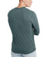 ფოტო #2 პროდუქტის Men's Originals Tri-Blend Long Sleeve Henley T-shirt