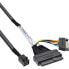 Фото #2 товара InLine U.2 connection cable - SSD with U.2 (SFF-8639) to SFF-8643 + power - 0.5m