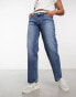 Lee Jane low rise straight fit jeans in mid blue