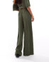 Фото #2 товара ONLY boxy plisse wide leg trousers co-ord in khaki