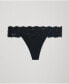 ფოტო #4 პროდუქტის Women's Lace Waist Thong 3-Pack