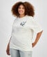 Фото #1 товара Trendy Plus Size Butterfly Graphic-Print T-Shirt