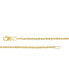 ფოტო #2 პროდუქტის Children's Glitter Rope Chain in 14k Yellow Gold, 13"