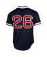 Фото #2 товара Men's Wade Boggs Boston Red Sox 1992 Authentic Cooperstown Collection Batting Practice Jersey - Navy Blue