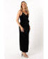 Women's Renarde Wrap Velvet Midi Dress