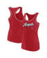 ფოტო #1 პროდუქტის Women's Red Los Angeles Angels Wordmark Logo Racerback Tank Top