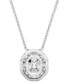 Фото #4 товара Swarovski mesmera Silver-Tone Crystal Pendant Necklace, 18-1/2"