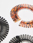 Фото #3 товара ASOS DESIGN pack of 3 90's hair comb hair bands in multi