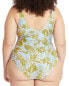 Tanya Taylor Kelly Wrap One-Piece Women's Blue Xs