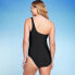 Фото #3 товара Women's Mesh Front Asymmetrical One Shoulder One Piece Swimsuit - Shade & Shore