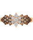 ფოტო #2 პროდუქტის Chocolate Ombré Diamond Cluster Ring (1 ct. t.w.) in 14k Rose Gold, White Gold or Yellow Gold