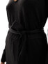 Vero Moda knitted wide leg jumpsuit in black