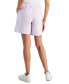 Фото #2 товара Petite Mid-Rise Drawstring Shorts, Created for Macy's