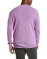 Фото #2 товара Forte Cashmere Classic Cashmere V-Neck Sweater Men's Purple Xl
