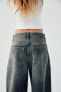 TRF MID-RISE BAGGY BALLOON JEANS