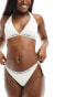 Фото #4 товара Tommy Hilfiger tonal logo tie side bikini bottom in white