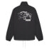 Фото #2 товара Puma X Noah Coach Graphic Embroidered Button Down Jacket Mens Black Casual Athle