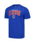 ფოტო #2 პროდუქტის Men's Charcoal, Royal Chicago Cubs Meter T-shirt and Pants Sleep Set