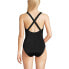 Women's Chlorine Resistant X-Back High Leg Soft Cup Tugless Sporty One Piece Swimsuit