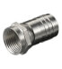 Фото #1 товара Goobay Crimp F Connector - 8.0 mm - zinc crimp adapter with nickel contacts - silver - F type - Silver - Male - Straight - Copper - Nickel