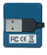 Фото #3 товара Manhattan USB-A 4-Port Micro Hub - 4x USB-A Ports - Blue - 480 Mbps (USB 2.0) - Bus Power - Equivalent to Startech ST4200MINI2 - Hi-Speed USB - Three Year Warranty - Blister - USB 3.2 Gen 1 (3.1 Gen 1) Type-A - USB 3.2 Gen 1 (3.1 Gen 1) Type-A - 480 Mbit/s - Black