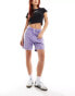 Фото #1 товара Santa Cruz boyfriend fit denim shorts in purple acid wash