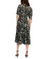 Фото #2 товара Women's Emory Printed Short-Sleeve Midi Dress