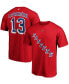 Фото #1 товара Men's Alexis Lafreniv®re Red New York Rangers Authentic Stack Name and Number T-shirt