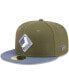 ფოტო #2 პროდუქტის Men's Olive, Blue Chicago White Sox 59FIFTY Fitted Hat